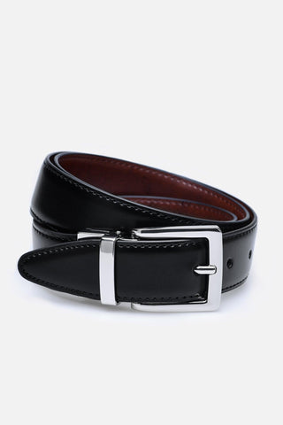 BELT DOUBLE BLACK/BROWN NICKLE 3.2CM  - Fashion  from Albione - Just 99 zł! Shop Now at Albione