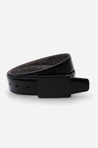 BELT ZKM93340 3,5 CM BLACK/TAUPE MATT GUN  - Fashion  from Albione - Just 99 zł! Shop Now at Albione