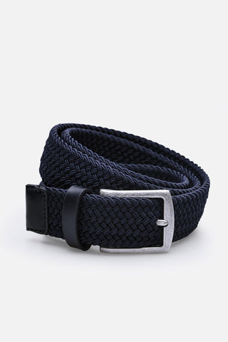 BELT ZKX92027 3,5 CM NAVY  - Fashion  from Albione - Just 99 zł! Shop Now at Albione