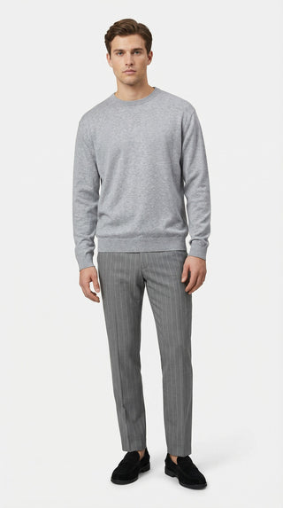 SWEATER ALKZSW22-09-C GREY  - Fashion  from Albione - Just 260 zł! Shop Now at Albione