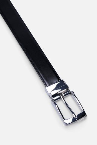 BELT DOUBLE BLACK/GREY NICKLE SATIN 3.5CM  - Fashion  from Albione - Just 99 zł! Shop Now at Albione
