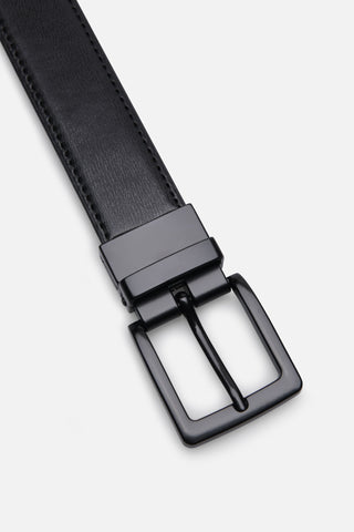 BELT ZKM93339A 3,2 CM BLACK/DK.BROWN  - Fashion  from Albione - Just 99 zł! Shop now at Albione